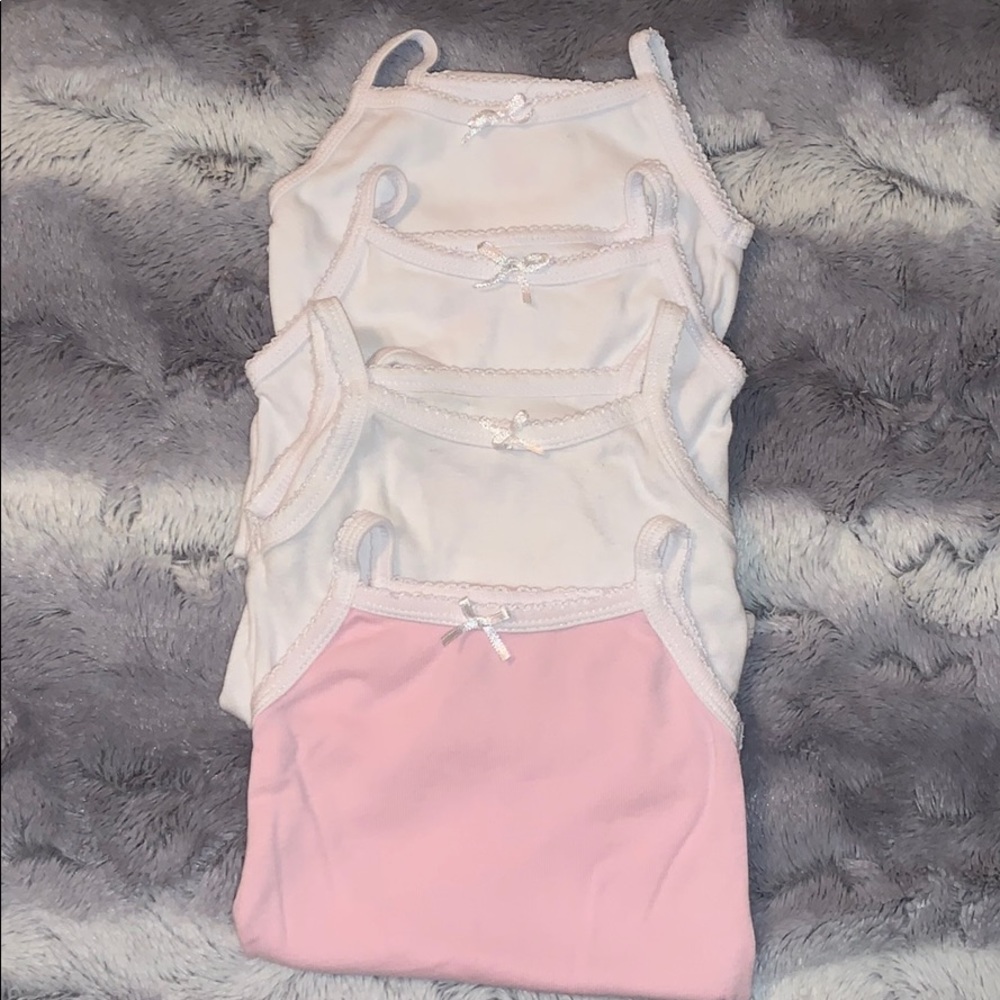 🌹Feathers set of four tank bodysuits 9M